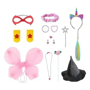 Jeowoqao Conjunto de disfraz de princesa para niñas 24_3