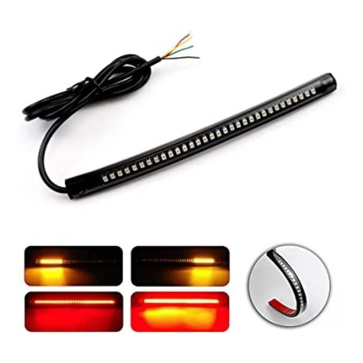 LivTee Tira de luz LED flexible universal de 8 pulgadas_1