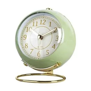 JUSTUP Reloj despertador analógico silencioso clásico_1
