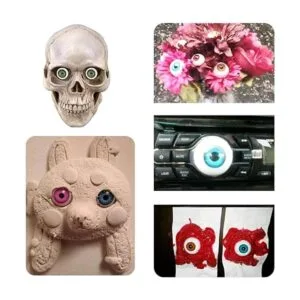 TIHOOD 100 unidades caja de 0.472 in de ojos de muñeca_5