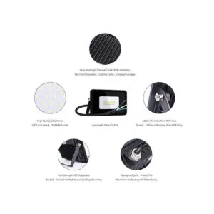 Miheal 110 V paquete de 2 luces LED de 10 W luz blanca