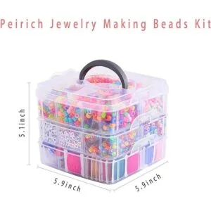 Peirich Kits de cuentas para hacer joyas incluye hilo de_2
