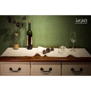 Camino de mesa blanco rústico camino de mesa de granja de