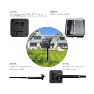 Paquete de 2 tiras de luces solares para exteriores 78_2