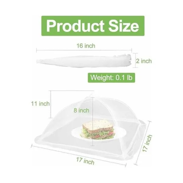 Lauon Tienda de campaña de malla para alimentos de 17 x 17_4