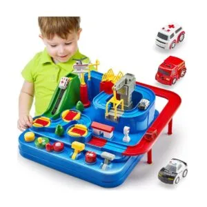 CubicFun Pistas de carreras para niños juguetes de_1