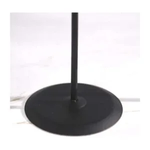 Portavelas de metal negro para velas cónicas mesa
