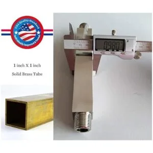 Aquaiaw Brazo de ducha cuadrado y brida de junta tórica