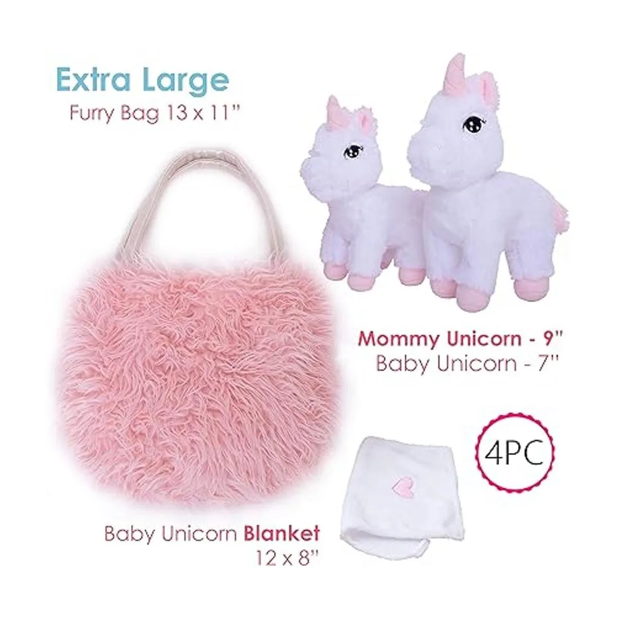 Juego de unicornio de 4 piezas regalo para niñas_2