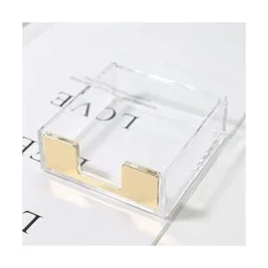 MultiBey Dispensador de bloc de notas adhesivas dorado_3