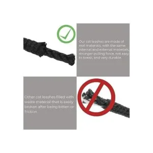 CHERPET Correa reflectante para gatos 26 pies a prueba