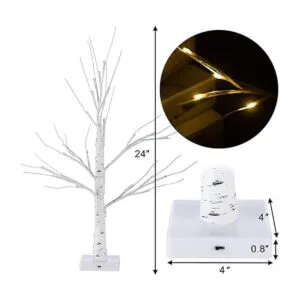 Sunnyglade 2 luces LED para árbol de abedul de 2 pies 24_6