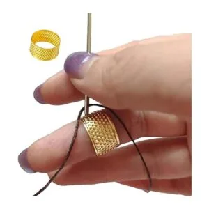 Qtopun Juego de agujas de reparación de cuero y hilos_3