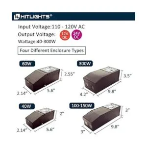 HitLights Controlador regulable de 300 W controlador LED