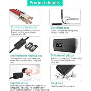 TKDY Adaptador de fuente de alimentación de 24 V y 2.5 A_3