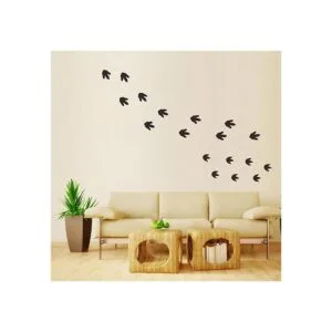 Bamsod Pegatinas de pared con huellas de dinosaurio 32_3