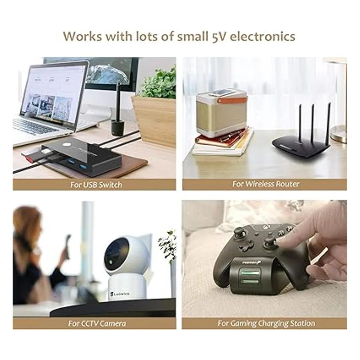 POWSEED 5V3A Adaptador de corriente alterna de repuesto_5