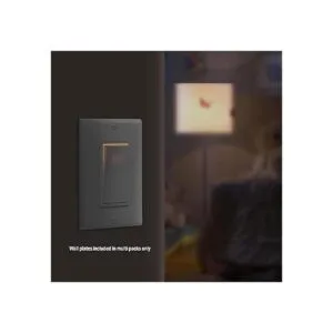 ENERLITES Interruptor de luz de paleta iluminado un solo