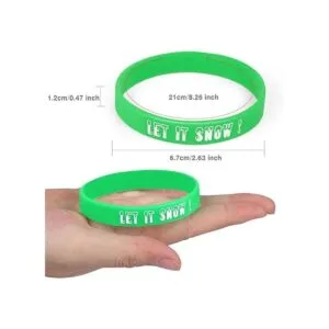 Coogam 40 pulseras de silicona de Navidad accesorios de_3