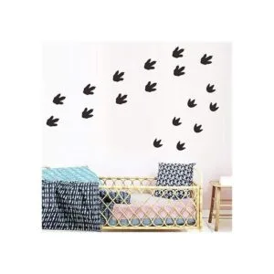 Bamsod Pegatinas de pared con huellas de dinosaurio 32_2