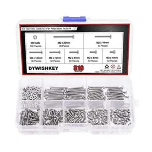 DYWISHKEY 310 piezas M2 x 0.157 in0.236 in0.315 in0.394_1