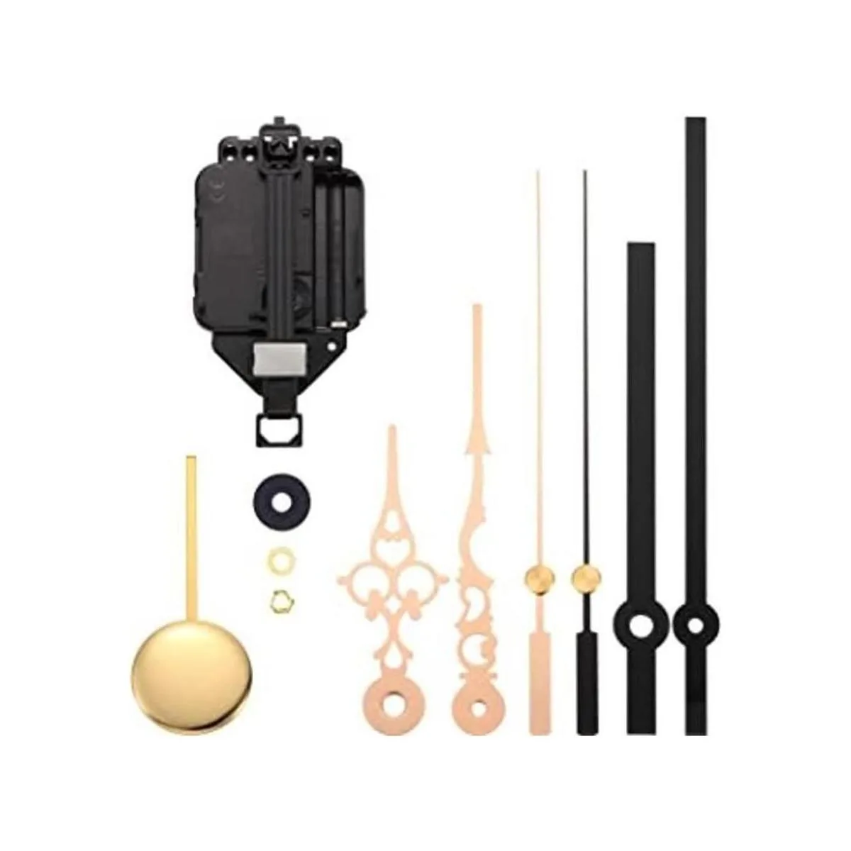 Hicarer Kit de movimiento de reloj de péndulo de cuarzo