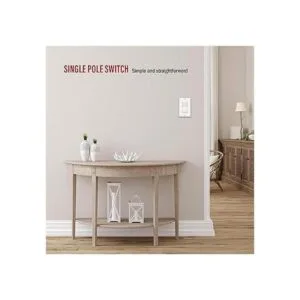 ENERLITES Interruptor de luz de paleta iluminado un solo