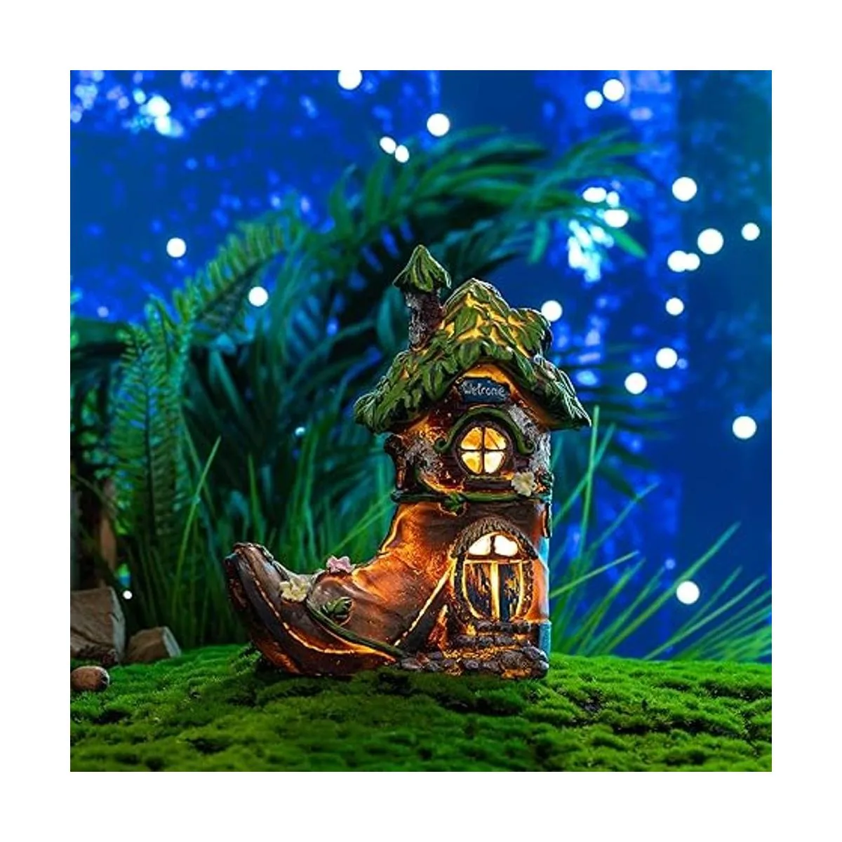 TERESAS COLLECTIONS Boot Fairy House Garden Statues with_2