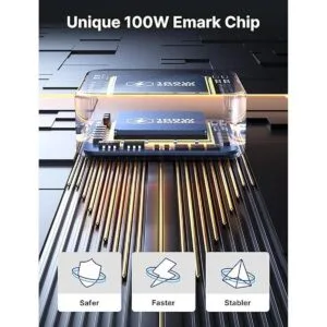 Cable USB C a USB C de 100 W y 10 pies JSAUX 5A PD USB_6