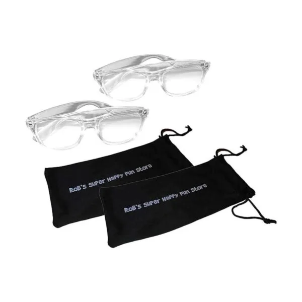 Gafas de difracción de fuegos artificiales 2 vasos