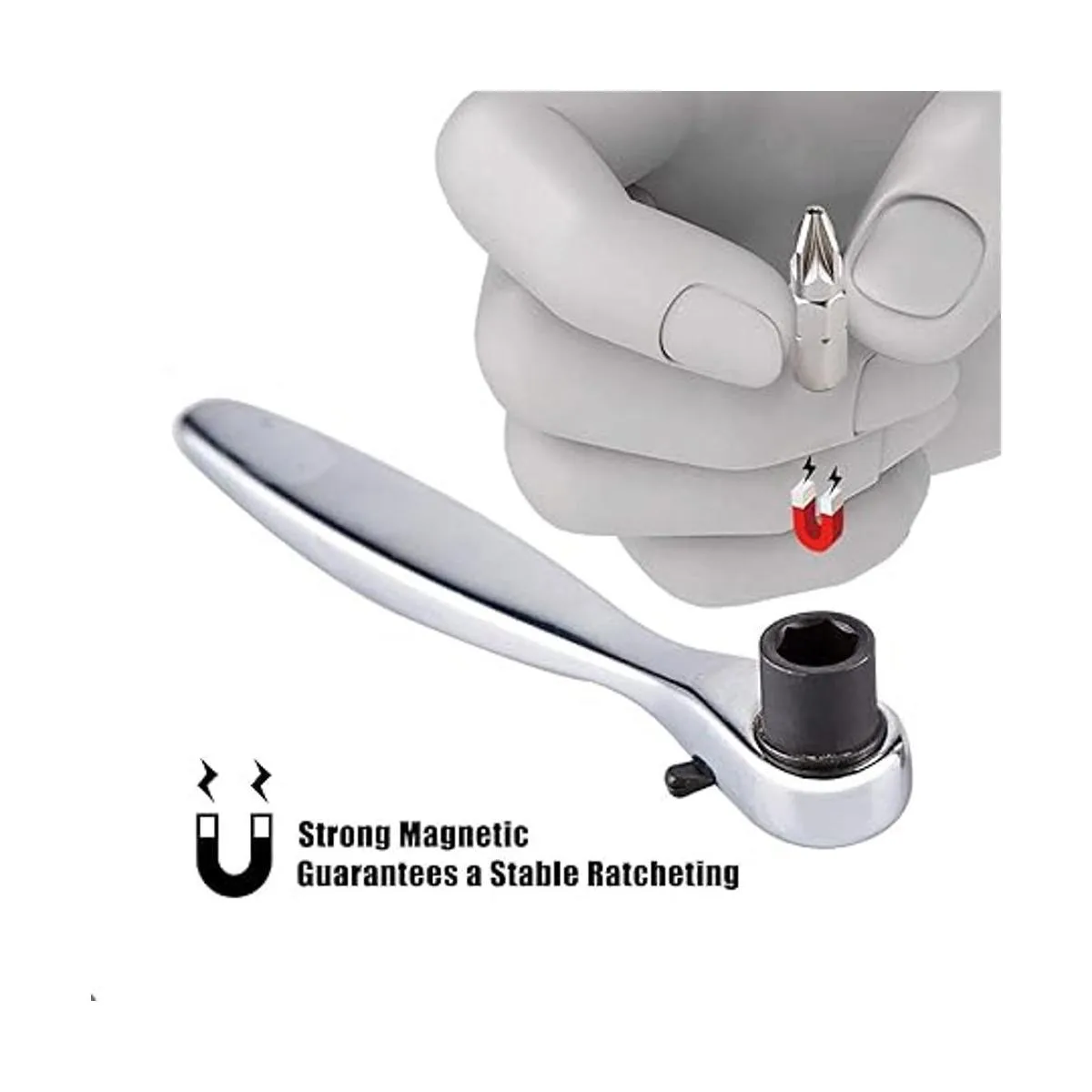 SHARDEN Juego de destornilladores de trinquete 32 en 1 con