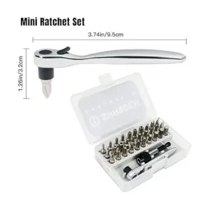 SHARDEN Juego de destornilladores de trinquete 32 en 1 con