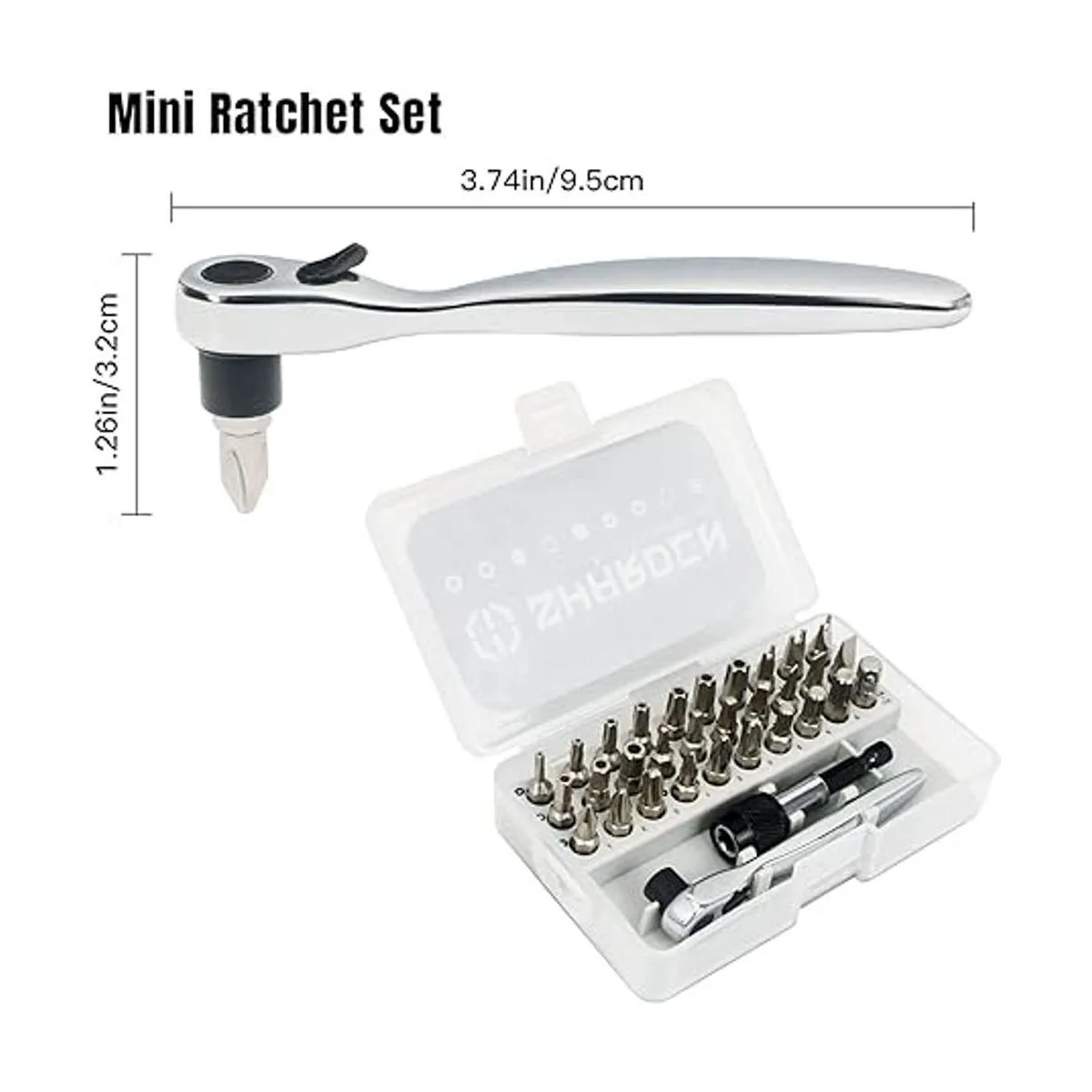 SHARDEN Juego de destornilladores de trinquete 32 en 1 con