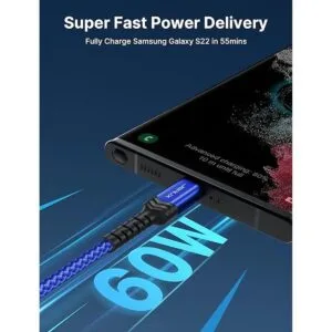 Cable USB C a USB C 10 pies6.6 pies3.3 pies JSAUX tipo_3