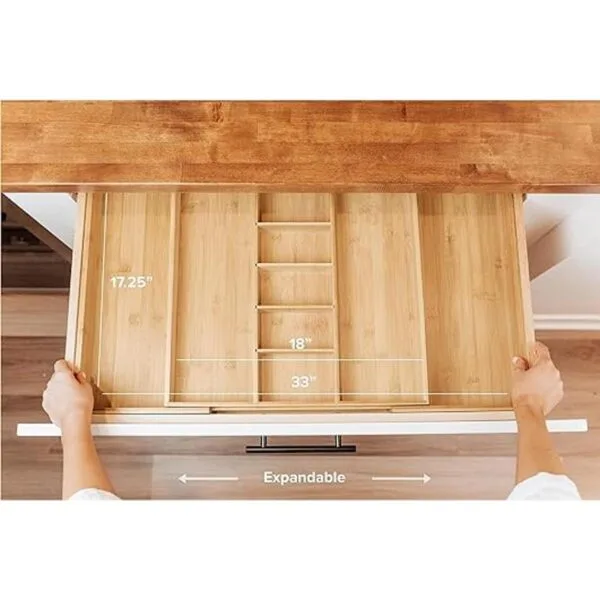 KitchenEdge Organizador de cajones de cocina ajustable_2