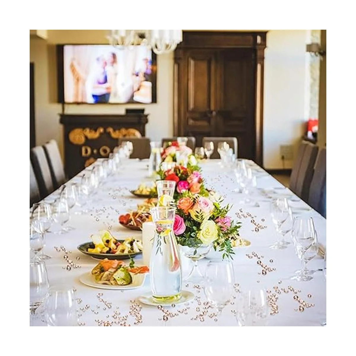 Hicarer Piedras de cristal acrílico para mesa de diamantes_3