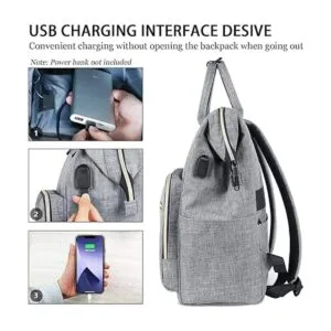 Mochila para portátil para mujeres y hombres mochila de_5