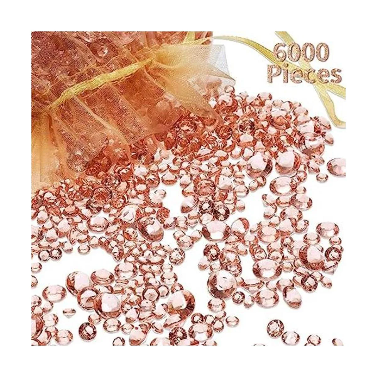 Hicarer Piedras de cristal acrílico para mesa de diamantes_1