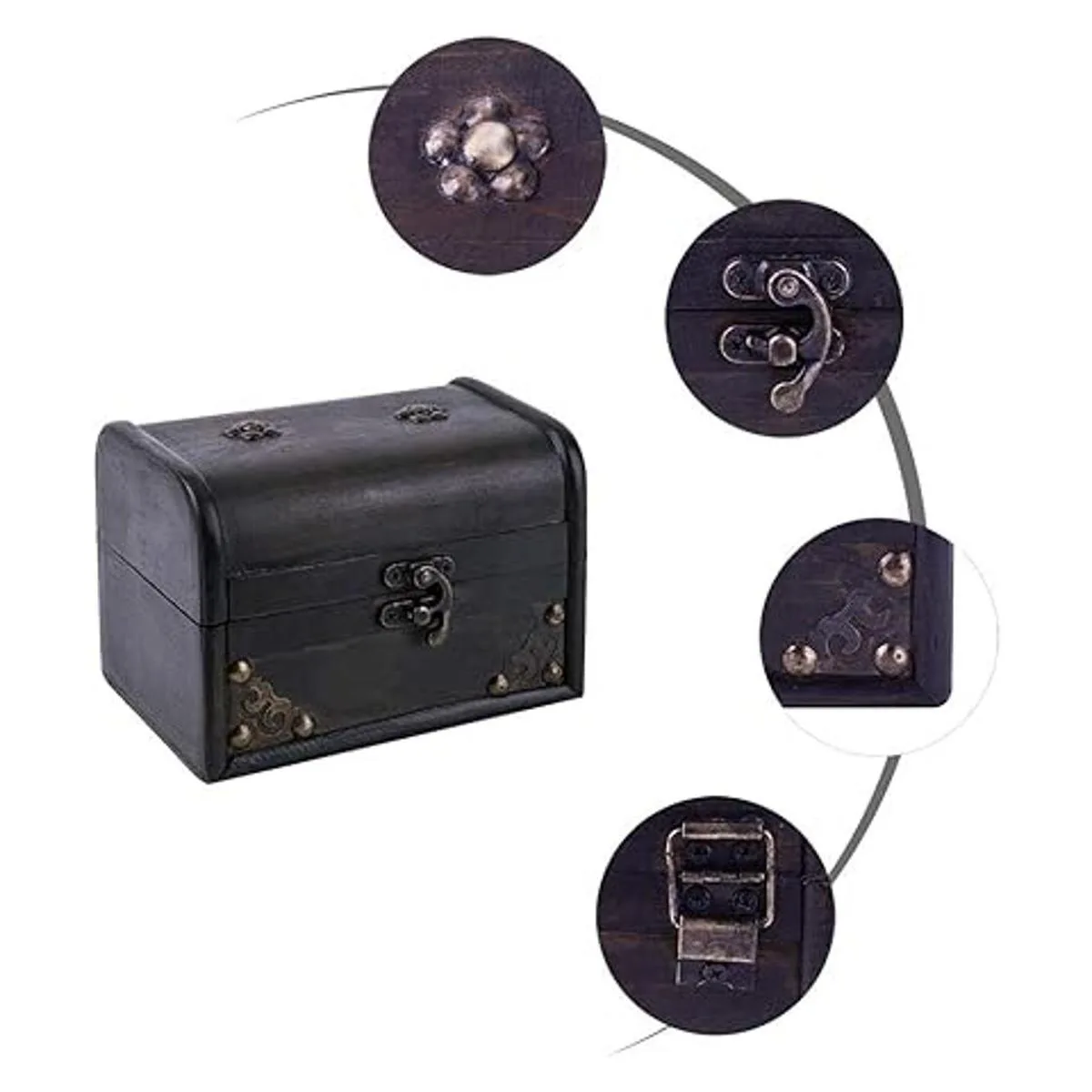 SICOHOME Caja del tesoro caja de cartas de tarot de 5.9_6