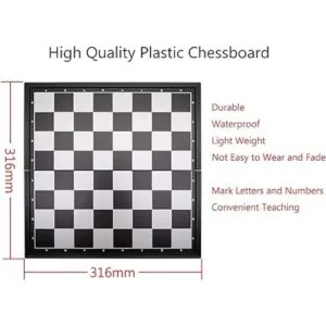 Juego de ajedrez magnético de 12.5 pulgadas con tablero de_6