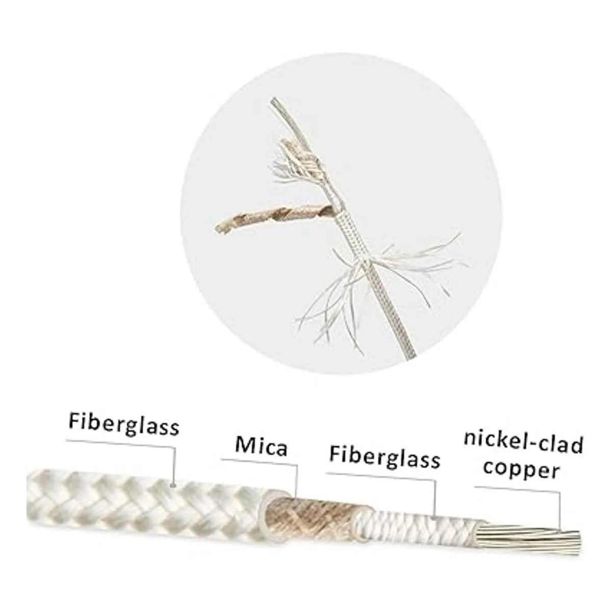 Bryne Cable de alta temperatura de mica 60 450 grados_4