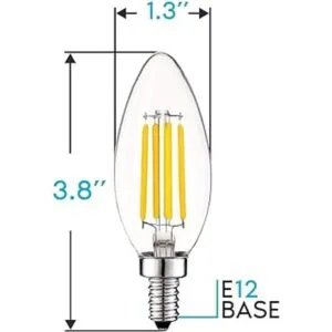 Luxrite Bombilla LED vintage equivalente a 60 W 550_4