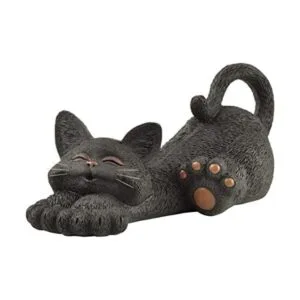 Figura caprichosa para descansar con gato negro colección_1