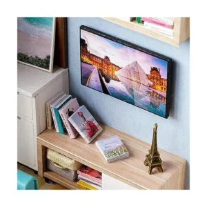 Ogrmar 124 Escala casa de muñecas miniatura con muebles_5