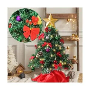 Juegoal Mini árbol de Navidad de 24 pulgadas árboles de_5