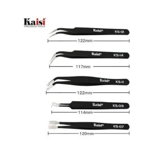 Kaisi Juego de 12 pinzas ESD kit de pinzas antiestáticas_3