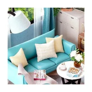 Ogrmar 124 Escala casa de muñecas miniatura con muebles_4