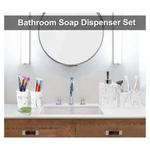 Juego de accesorios para baño 5 piezas de resina para_2