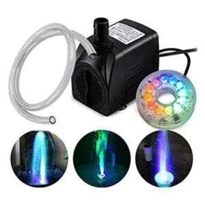 PULACO Bomba de fuente sumergible de 10 vatios y 160 GPH_1