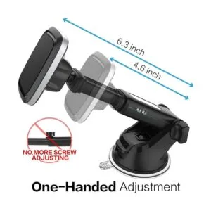 Soporte magnético para automóvil con brazo telescópico de